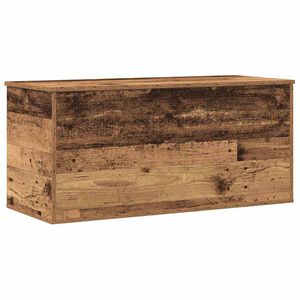 vidaXL Kutija za spremanje s pohranom Staro drvo 100 x 42 x 46 cm
