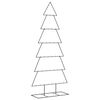 vidaXL Metalno ukrasno božićno drvce crno 180 cm