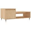 vidaXL Stolić za kavu boja hrasta 100 x 50 x 45 cm konstruirano drvo