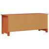 vidaXL Ormar za cipele Vosak Smeđa 110 x 38 x 45,5 cm Masivna borovina