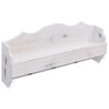 284231 vidaXL Wall Mounted Coat Rack White 50x10x23 cm Wood