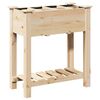 vidaXL Vrtna saksija Bež 71 x 37 x 76,5 cm Čvrsto drvo jele