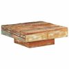 vidaXL Stolić za kavu 80 x 80 x 28 cm od masivnog obnovljenog drva