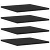 vidaXL Police za knjige 4 kom crne 40 x 40 x 1,5 cm od iverice