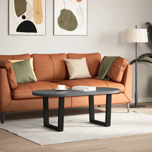 vidaXL Noge za klub stolić V-oblika 2 kom Crne 60 x (42-43,3) cm Čelik