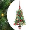 vidaXL Božićno drvce s 150 LED svjetlima s stalakom Zelena 65 cm PE