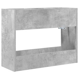 vidaXL Stalak za ki&scaron;obran s pohranom Betonski sivi 65 x 24 x 50 cm
