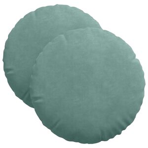 vidaXL Jastučići za sjedenje 2 pcs Morska zelena &Oslash; 40 x 13 cm Bar&scaron;un