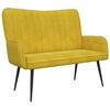 vidaXL Sofa za dvije osobe Žuta 115 x 61 x 87 cm Bar&scaron;un