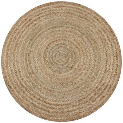 vidaXL Ukrasni pleteni tepih od jute 150 cm okrugli