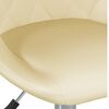 vidaXL Okretne blagovaonske stolice od umjetne kože 4 kom krem