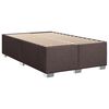 vidaXL Krevet box spring s madracem tamnosmeđi 120 x 190 cm od tkanine