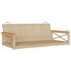 vidaXL Klupa za ljuljanje bež 109 x 62 x 40 cm od poliratana