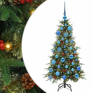 vidaXL Umjetno božićno drvce s nogom s stalakom Zelena 120 cm PE i PVC