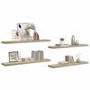 vidaXL Plutajuće zidne police 4 kom boja hrasta 120x23,5x3,8 cm MDF