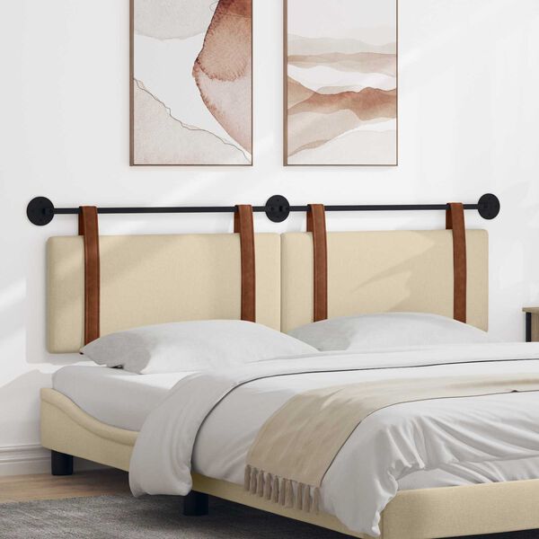 vidaXL Držeće uzglavlje Zidne Krema 170 x 55 x 5 cm Antikni PU