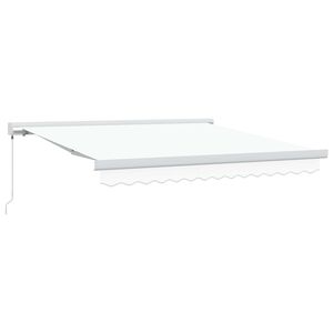 vidaXL Povlačivi tende Bijela 300 x 250 cm Platno i Aluminij