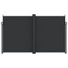 vidaXL Bočna tenda na uvlačenje crna 200 x 1200 cm