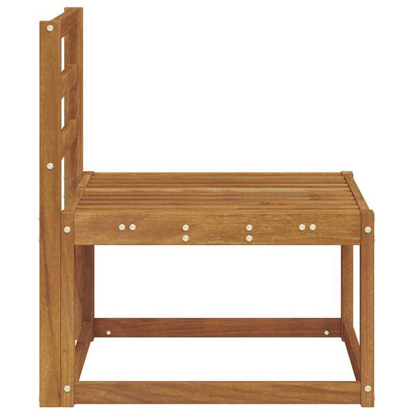 vidaXL Srednja sofa za van Čvrsto drvo akacije Prirodna