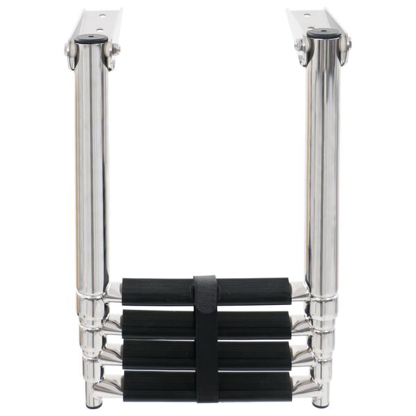 vidaXL Sklopive ljestve za ukrcaj s 4 stepenice od nehrđajućeg čelika