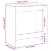 vidaXL Stol za bar Crni hrast 102 x 50 x 103,5 cm Konstruirano drvo