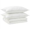 vidaXL Set jastuka i popluna 3 kom. 155x220 cm Ljeto 140 GSM Vuna