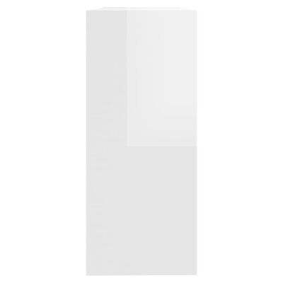vidaXL Ormarić za knjige / sobna pregrada sjajni bijeli 100x30x72 cm