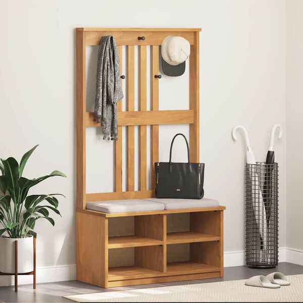 vidaXL Drvo za dvoranu SANDNES 87x40x159,5 cm puno drvo bor