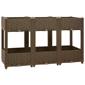 vidaXL Povi&scaron;ena gredica 120 x 40 x 71 cm od polipropilena