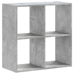 vidaXL Regal za knjige boja betona 68,5x32x68,5 cm konstruirano drvo