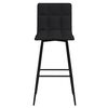 vidaXL Barski stolci 2 kom crni bar&scaron;unasti