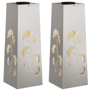vidaXL Solarna LED svjetlost za stazu 2 kom. Topla bijela