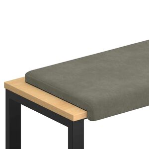 vidaXL Jastučić za klupu Kord Svjetlosiva Dubina 35 cm