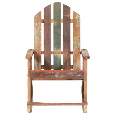 vidaXL Vrtna stolica za ljuljanje od masivnog obnovljenog drva