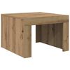 vidaXL Kava Stol Umjetnički hrast 50 x 50 x 35 cm Konstruirano drvo