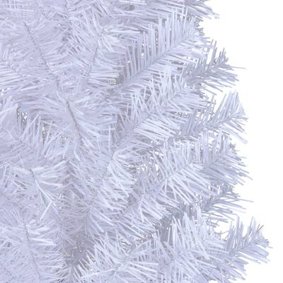 vidaXL Umjetno božićno drvce s gustim granama bijelo 240 cm PVC