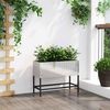 vidaXL Povi&scaron;eni Vrtni Planter Srebrno 60 x 26 x 45 cm Nehrđajući čelik