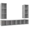vidaXL | TV Kabinet za Zid | Zidne 4 pcs 37 x 37 x 107.5 cm