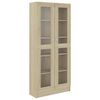 vidaXL Vitrina boja hrasta 82,5 x 30,5 x 185 cm konstruirano drvo