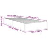vidaXL Otomanski okvir kreveta bez madraca crni 100x200 cm od tkanine