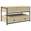 vidaXL Stolić za kavu boja hrasta sonome 85x50x50 cm od drva i metala