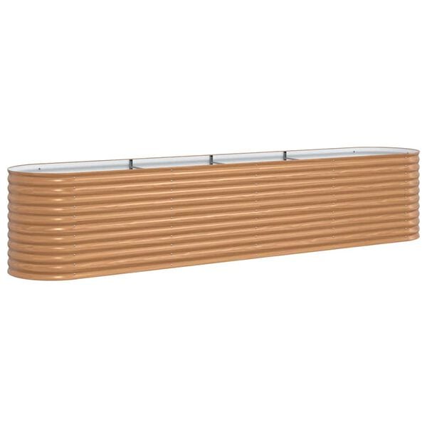 vidaXL Povi&scaron;ena gredica Smeđa 400 x 80 x 81 cm Čelik