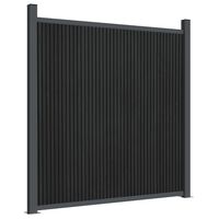 vidaXL Panel za ogradu WPC sivi 173 x 186 cm