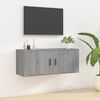 vidaXL Zidni TV ormarić Boja sivog hrasta sonome 100 x 34,5 x 40 cm