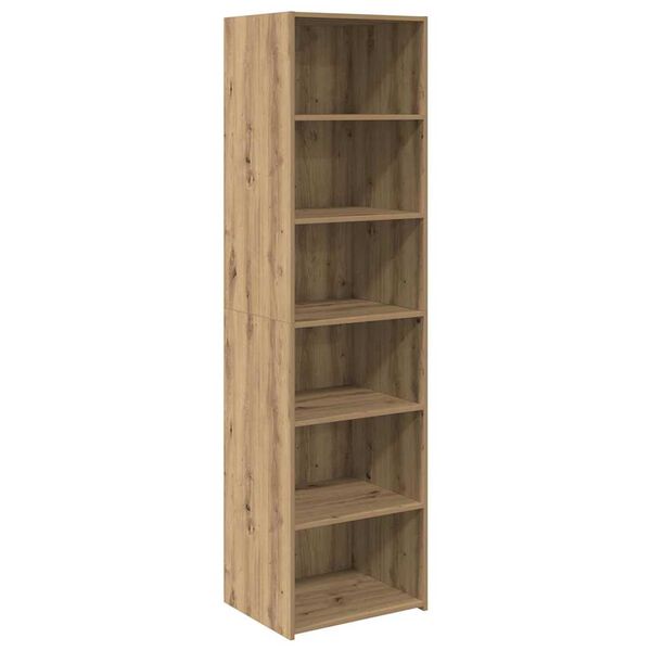 vidaXL Cabinet Umjetnički hrast 50 x 41 x 185 cm Konstruirano drvo