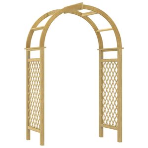 vidaXL Luk s re&scaron;etkom 141 x 97 x 243 cm impregnirana masivna borovina