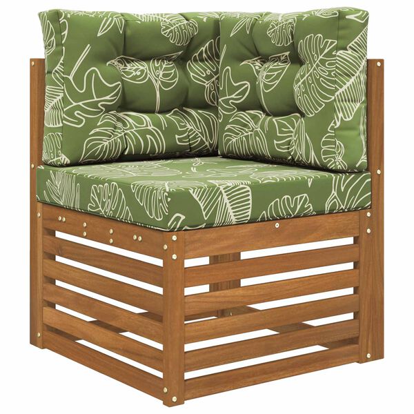 vidaXL Jastuk za vanjsku sofU 3 pcs Dizajn lista Poliester