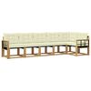 vidaXL Set vanjskih sofa 6 kom. Bijela i krem