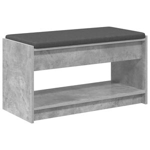 vidaXL Klupa za hodnik Betonsko Siva 83 x 38 x 45 cm