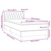 vidaXL Box Spring krevet s madracem tamnoplavi 100x220 cm bar&scaron;un